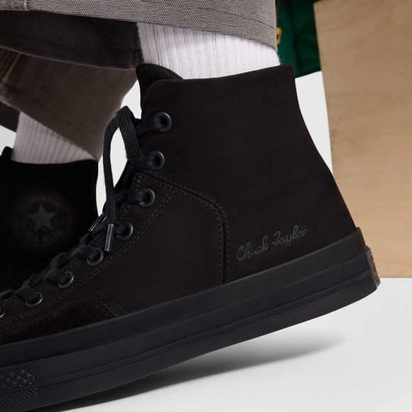 Converse Chuck 70 High Marquis Black Suede size 12 NEW Chuck Taylor All Star - Picture 4 of 7